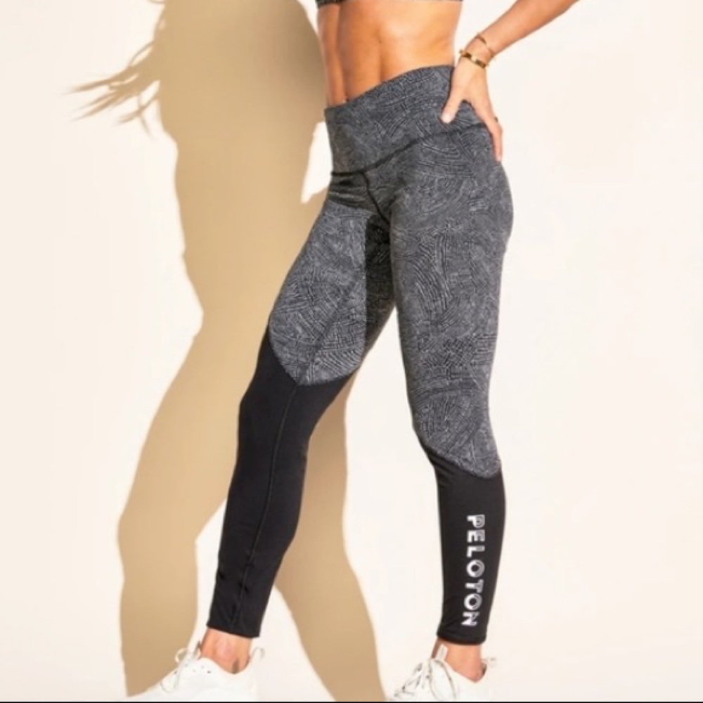 Peloton Lululemon Wunder Under Colorblock Leggings